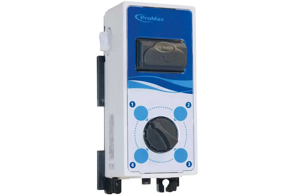 seko ProMax Abfüllstation - Dosiergerät 0.1 - 4.5%, 30 L/Min., 4 Produkte mit Knopf