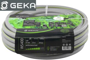 GEKA plus 13.0212.9 PVC-Wasserschlauch 5-lagig, 5/8" - 16 mm, 25 m, grau-anthrazit-grün