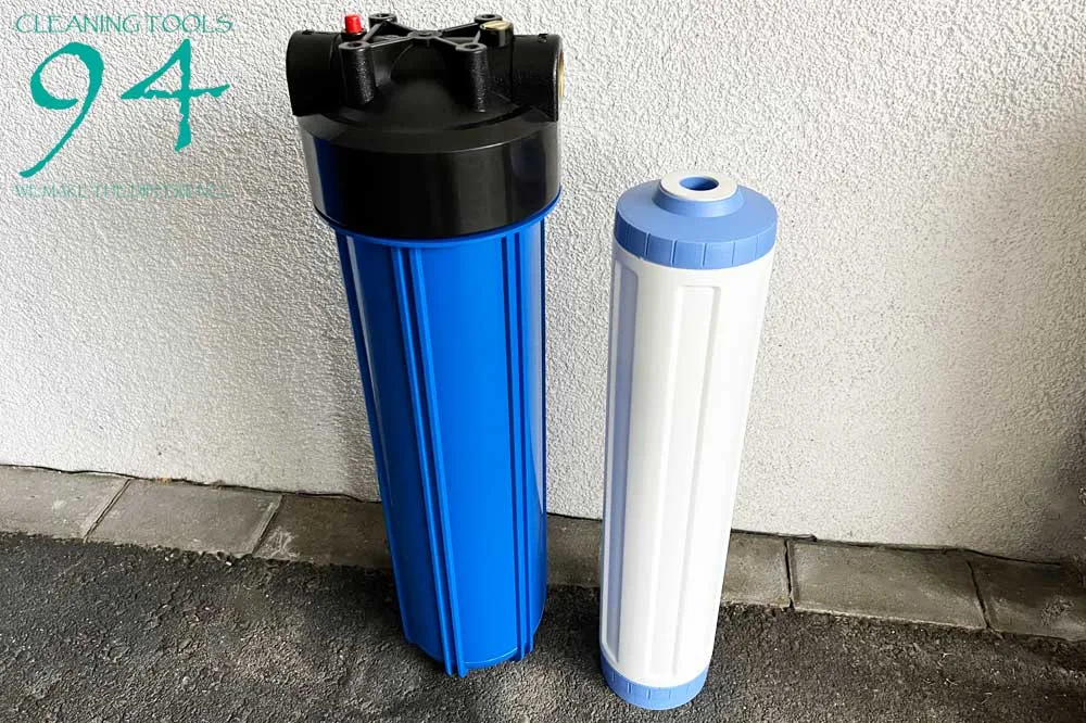 Cleaning Tools 94 Filtertasse Big Blue 20 Zoll, 1 Zoll IG, inkl. Leer-Gehäuse gefüllt mit Mischbettharz