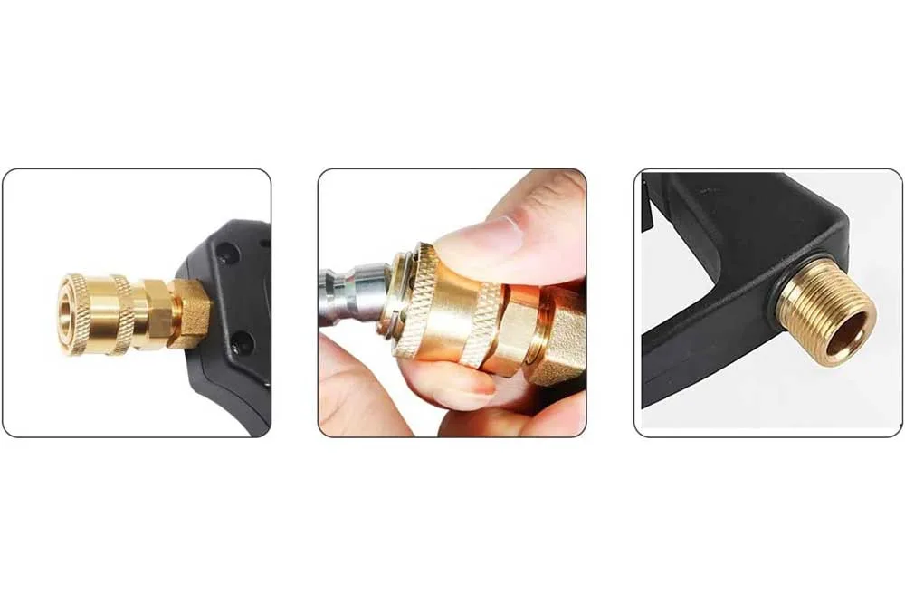 Cleaning Tools 94 Hochdruckpistole mit M22x1.5 AG und Quick-Connect-Kupplung 1/4 Zoll, 300 bar, schwarz – Bild 2