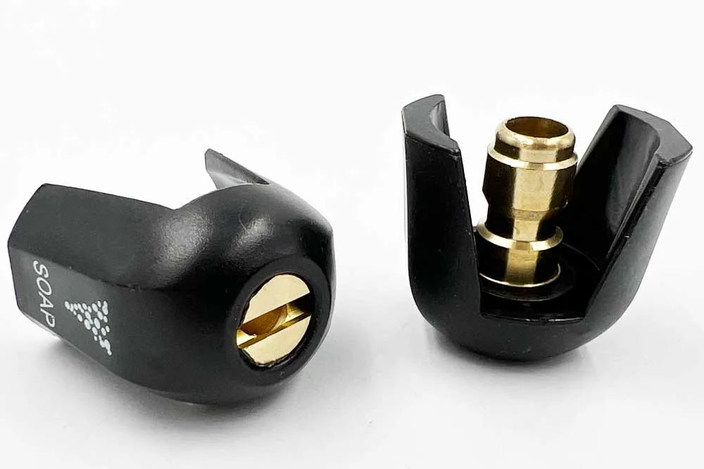 Cleaning Tools 94 Seifendüse Quick-Connect-Stecknippel 1/4 Zoll mit Düsenschutz, schwarz – 65°