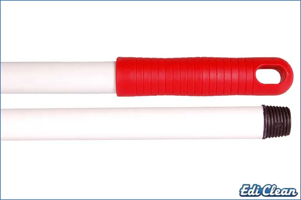 Edi Clean 16000.02 Hygiene Glasfaserstiel mit DIN-Gewinde, 150 cm, rot