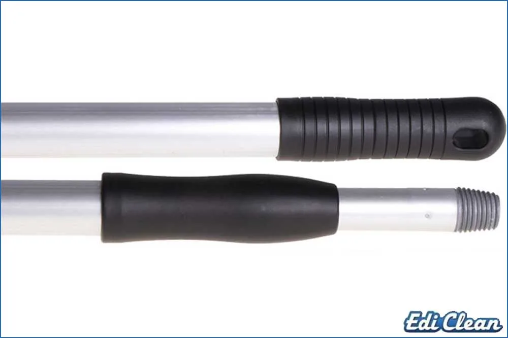 Edi Clean 16500.01 Hygiene Teleskopstiel, DIN-Gewinde, 83 - 146 cm, schwarze Griffe
