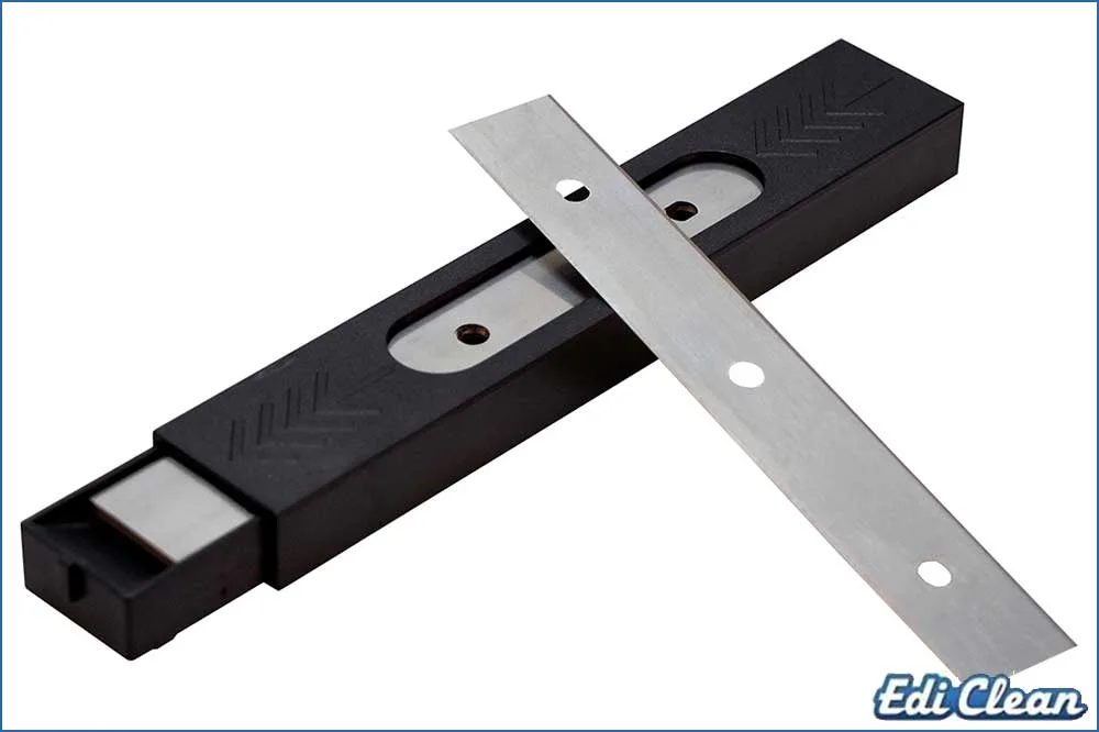 Edi Clean 92231 Edelstahl-Ersatzklingen zu Fenster- und Bodenschaber, 15 cm - 25 Stück in Dispenser
