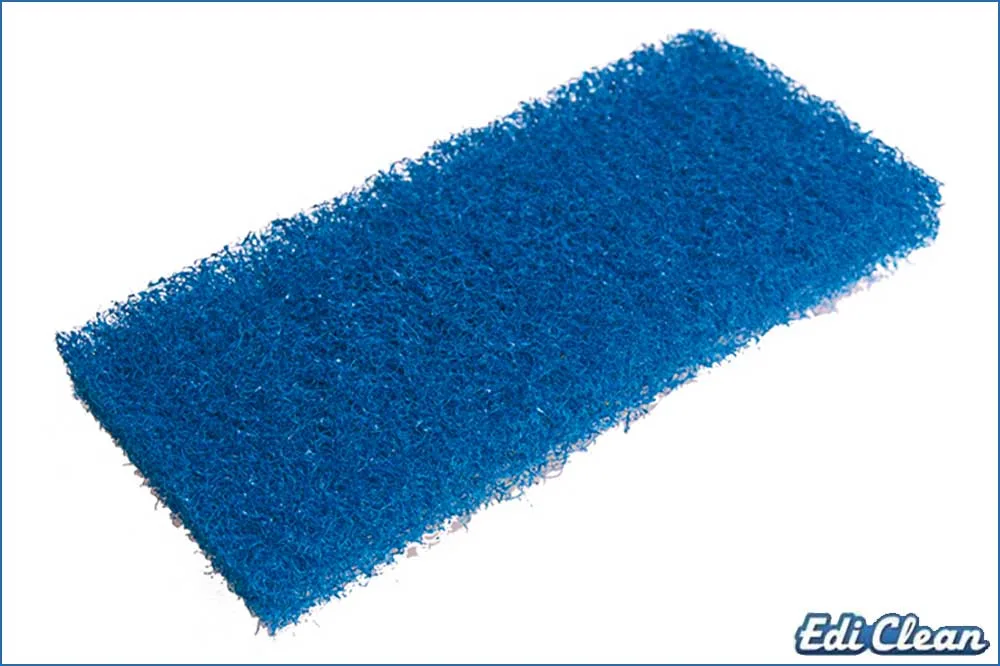 Edi Clean 94160.1-05 Randreinigungspad 250 x 115 x 25 mm, blau – 5er-Pack