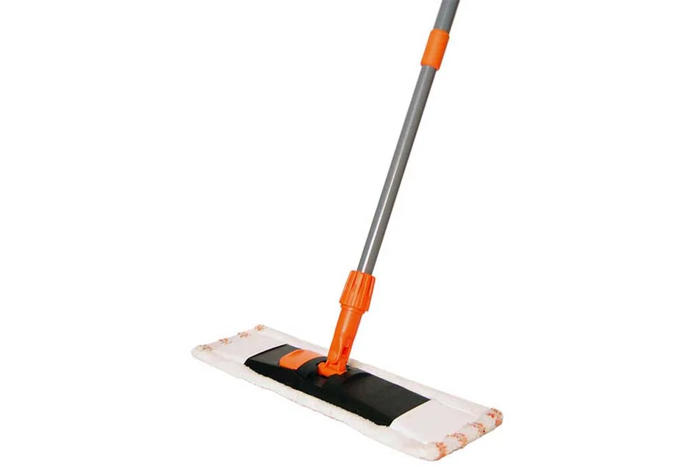 Edi Clean 54270 Bodenreinigungsgerät mit Mikrofaser-Taschenmopp und Teleskopstiel