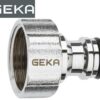 GEKA plus 46.0810 Stecksystem Hahnstück mit IG 1/2 Zoll, Messing verchromt