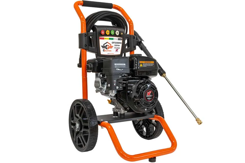 Gaspper GP3300HA Pro Benzin-Hochdruckreiniger, Peggas, 220 bar, 11 Liter