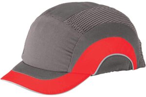 JSP Anstoss-Schirmmütze HARD CAP A1+, grau-rot