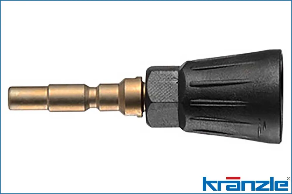 Kränzle 130100-M20033 Flachstrahl-Düse mit Düsenschutz, Stecknippel D10, DG 033