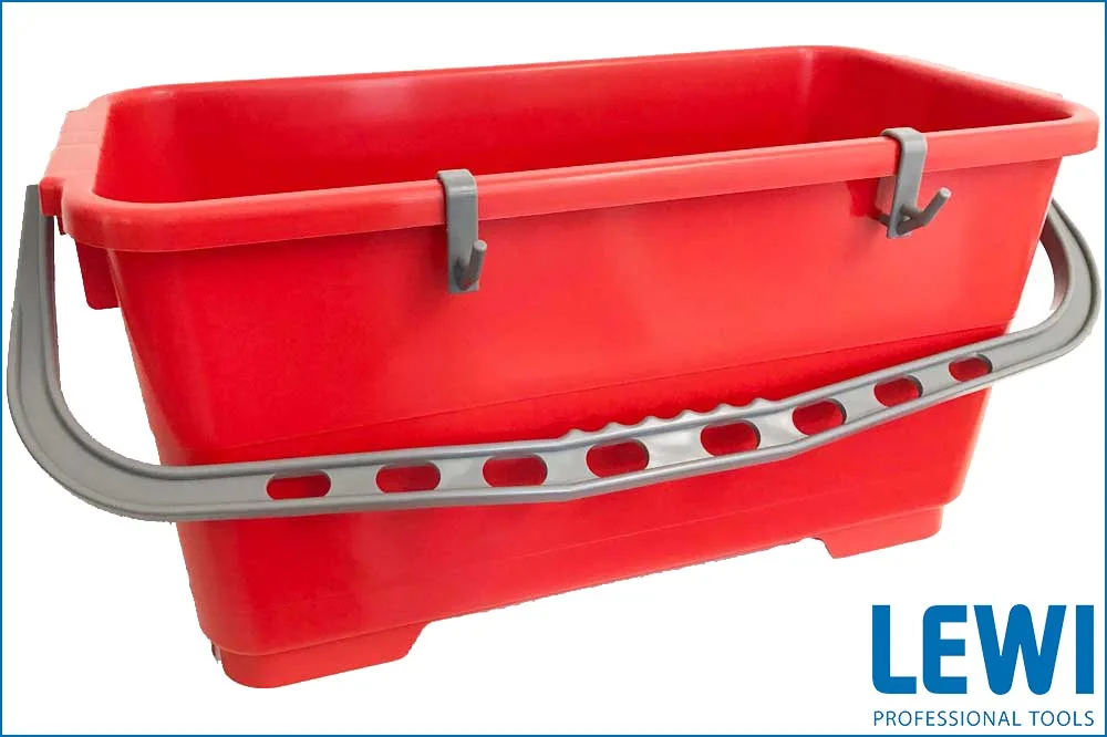 LEWI 13500.2 Profi-Eimer, 22 Liter, rot