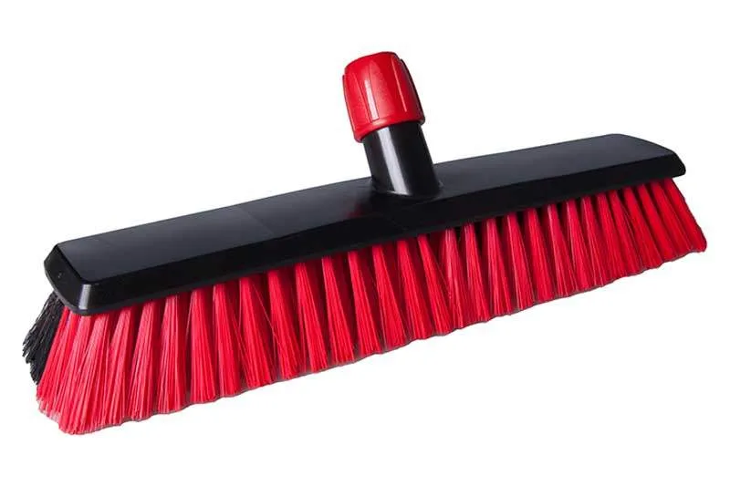 Cleaning Tools 94 Bodenwischer Dual Effekt mit DIN-Gewinde, 40 cm, schwarz-rot