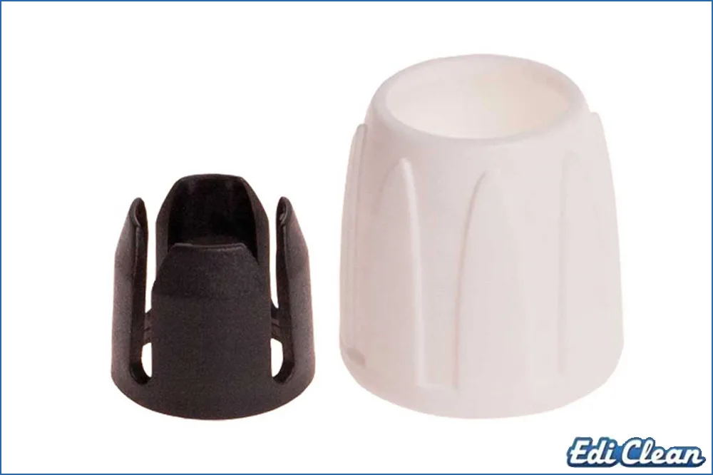 Edi Clean 03-100099 Überwurfmutter mit Quetschring, weiss