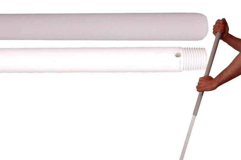 Edi Clean 16200.08 Hygiene-Glasfaserstiel mit Softgrip und DIN-OGL-Gewinde, 150 cm