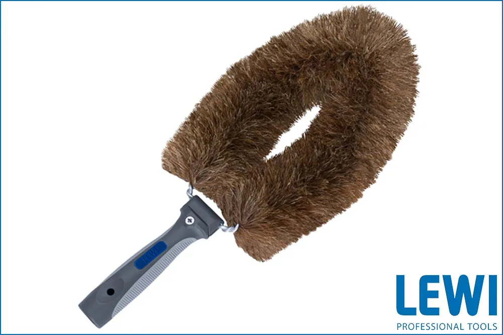 LEWI 12025 Rohrbürste Bionic soft, braune Borsten