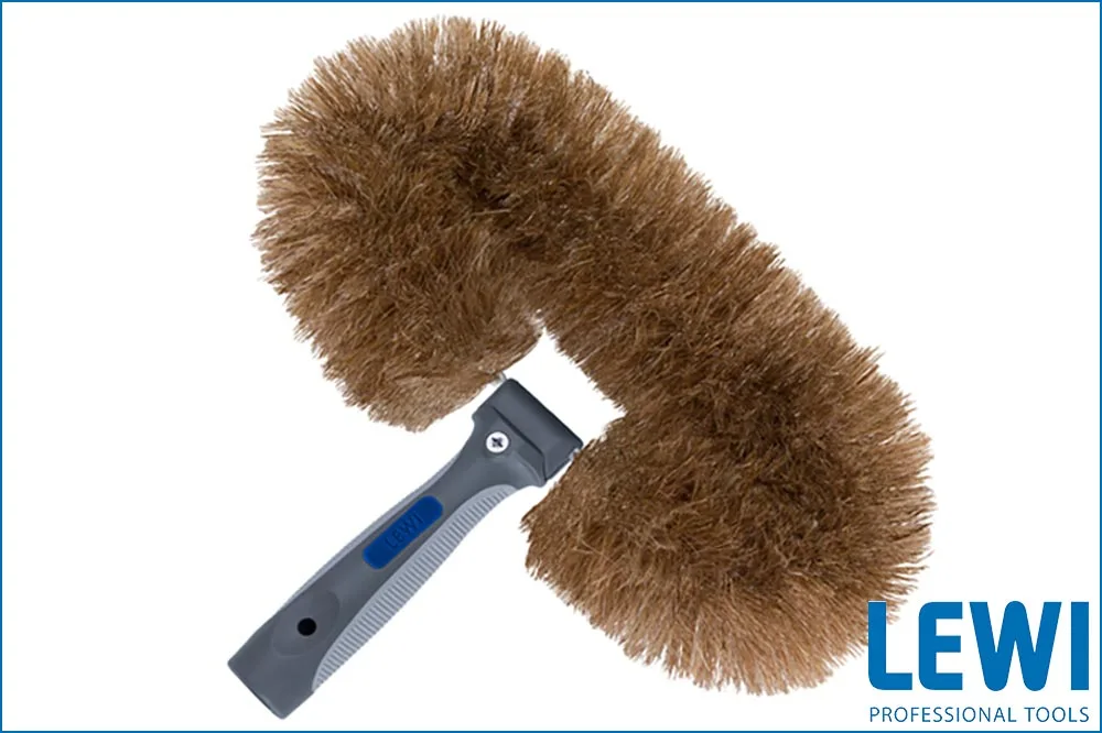 LEWI 12027 Wandbürste Bionic soft, braune Borsten