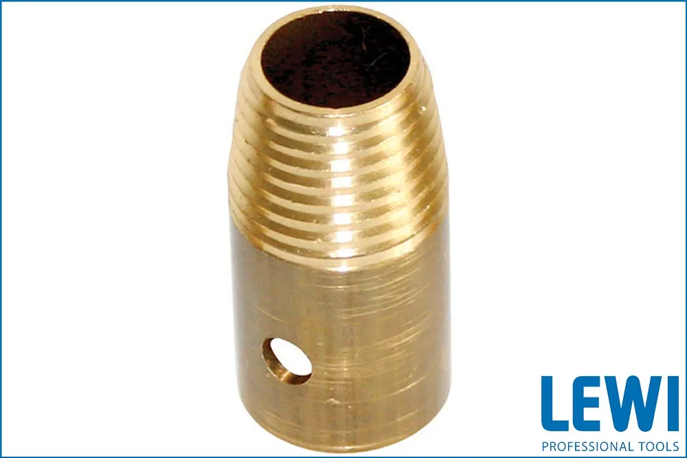 LEWI 12030 Messing-Adapter DIN für Teleskopstangen
