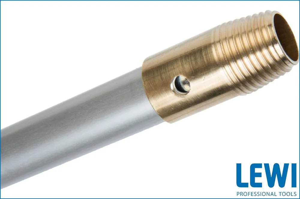 LEWI 12030 Messing-Adapter DIN für Teleskopstangen