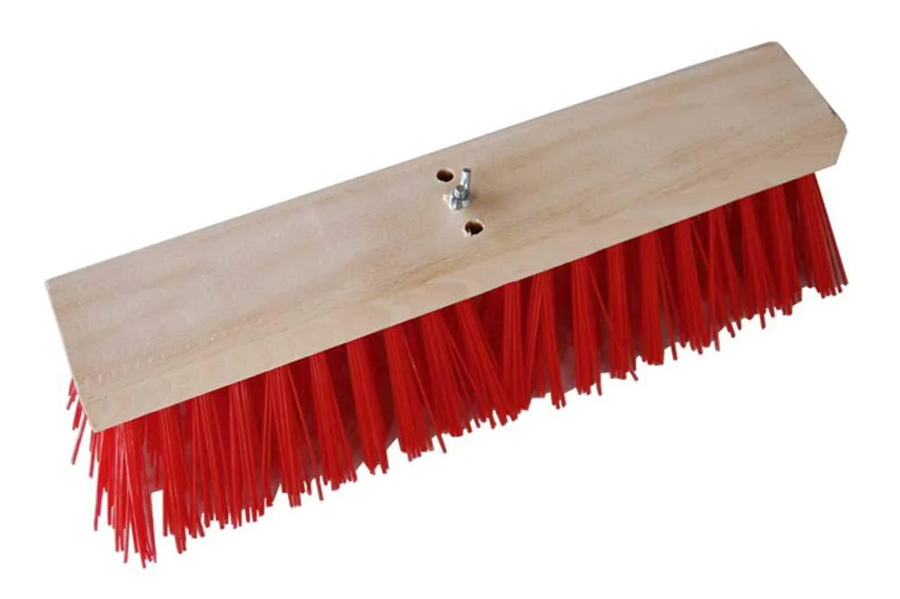 Edi Clean 26240 Strassenbesen mit CHK-Gewinde, Elaston rot, 40 cm