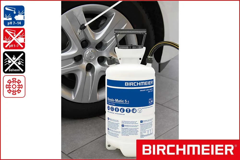 BIRCHMEIER Rondo-Matic 5 E Drucksprühgerät für Laugen, 5 Liter