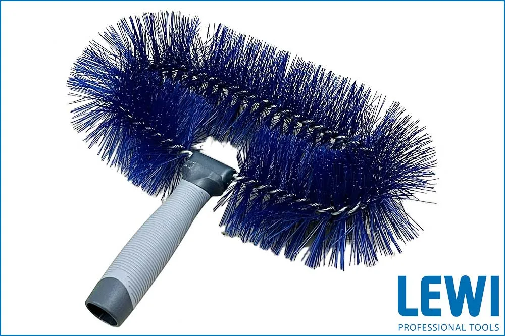 LEWI 12028 Wandbürste Bionic hart, blaue Borsten