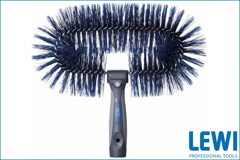 LEWI Wandbürste Bionic hart, blaue Borsten