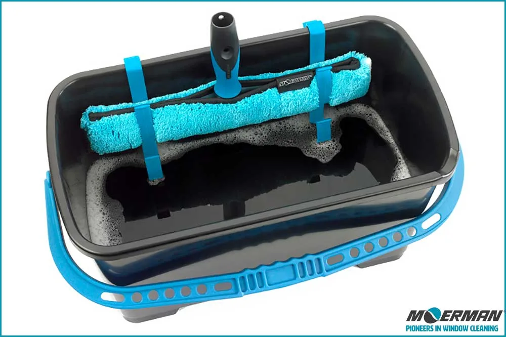 MOERMAN 19171 Profi-Eimer, schwarz-blau, 22 Liter