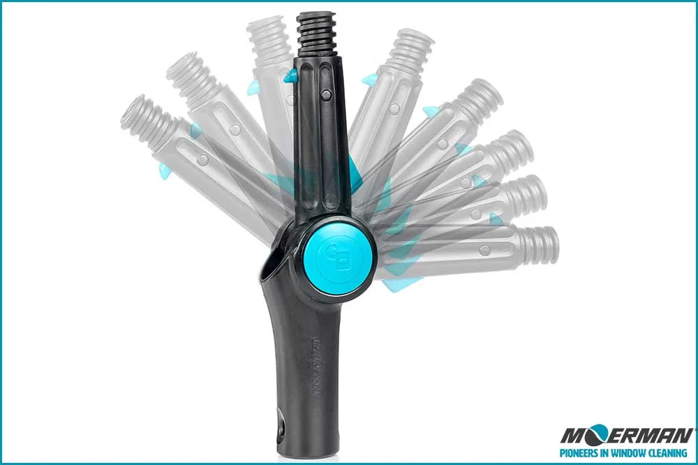 MOERMAN 26563 Dr. Angle mini - Winkeladapter mit DIN-Gewinde für Teleskopstangen