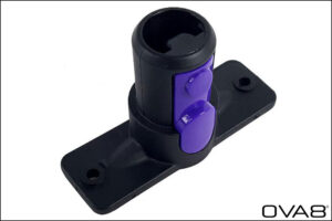 OVA8 Bürstensockel mit Wasserdurchführung, 90 Grad