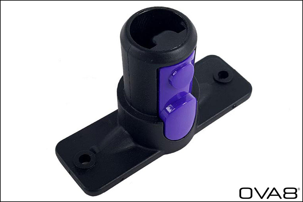 OVA8 Bürstensockel mit Wasserdurchführung, 90 Grad