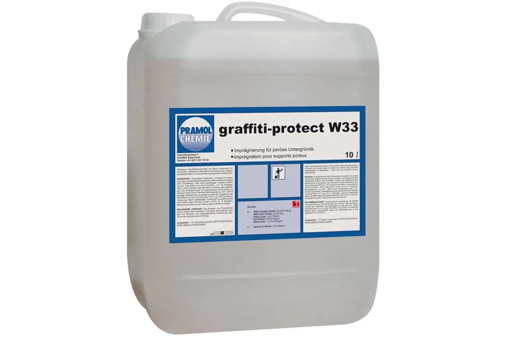 PRAMOL graffiti-protect W33 Graffiti-Imprägnierung, 10 Liter Kanister