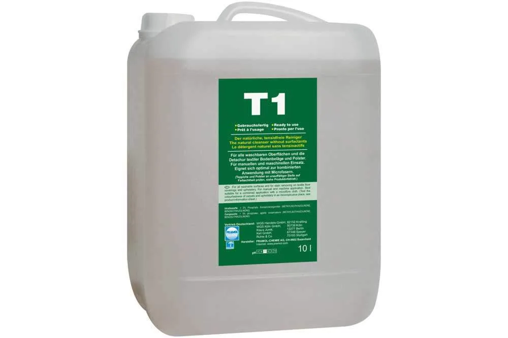 PRAMOL T1 Anwenderlösung - Tensidfreies Reinigungsmittel für alle waschbaren Oberflächen, 10 Liter Kanister