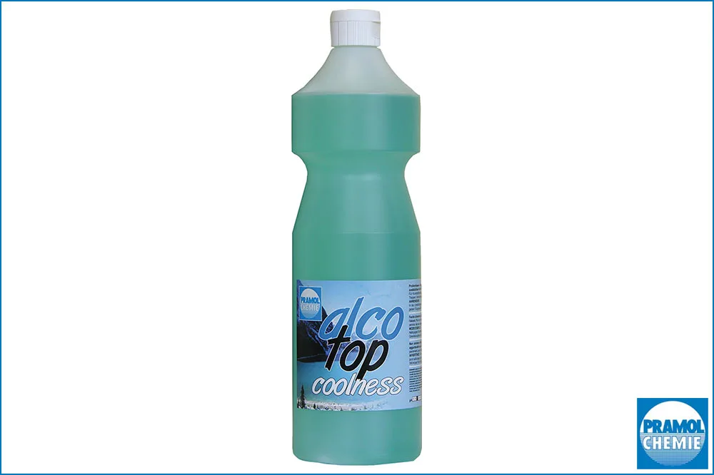 PRAMOL alco-top coolness - Alkoholreiniger für Stein-, Kunststoff- und Vinylböden, 1 Liter Flasche