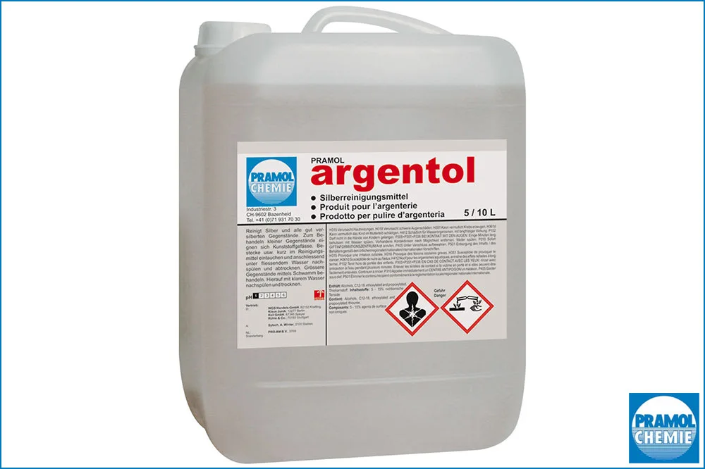 PRAMOL argentol Silberreiniger-Tauchbad, 5 Liter Kanister