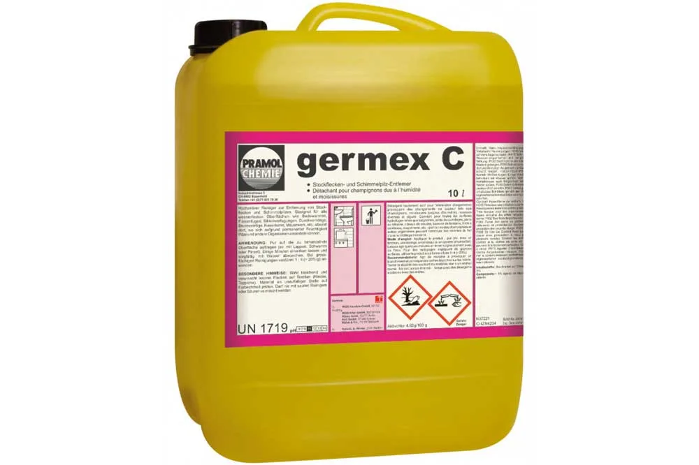 PRAMOL germex C - Stockflecken und Schimmelentferner, 10 Liter Kanister