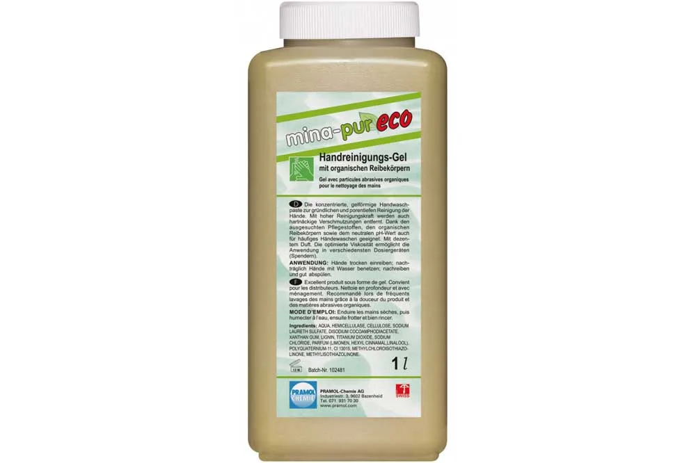 PRAMOL mina-pur ECO Handreinigungs-Gel, 1 Liter