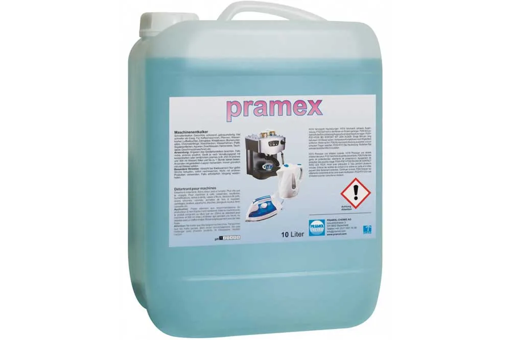 PRAMOL pramex - Maschinen und Geräteentkalker, 10 Liter Kanister