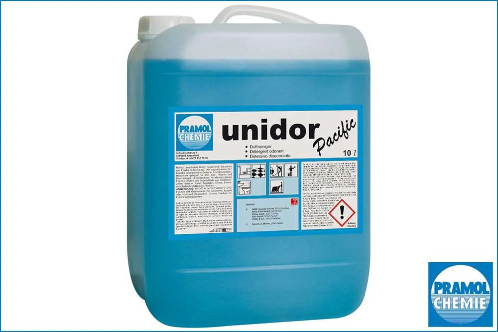 PRAMOL 10047.00110 unidor Pacific - Duftreiniger für WC-, Bad- und Duschanlagen, 10 Liter
