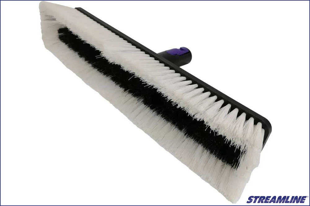 Streamline Wildschweinhaar-Doppelborstenbürste mit OVA8 Swivel-Drehgelenk, 36 cm