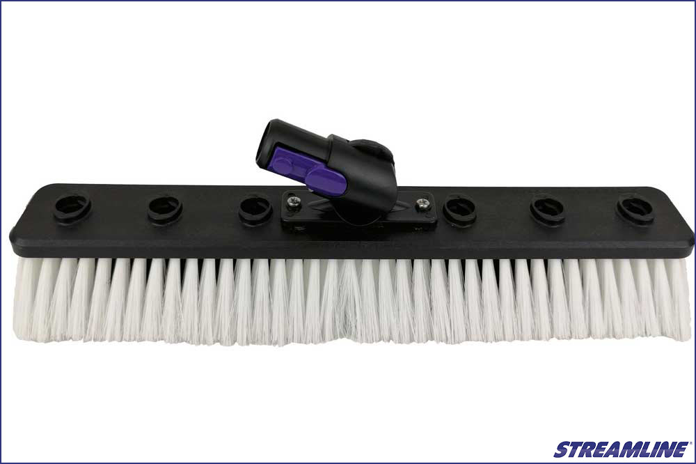 Streamline Wildschweinhaar-Doppelborstenbürste mit OVA8 Swivel-Drehgelenk, 36 cm