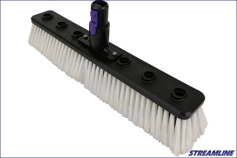 Streamline Wildschweinhaar-Doppelborstenbürste mit OVA8 Swivel-Drehgelenk, 36 cm
