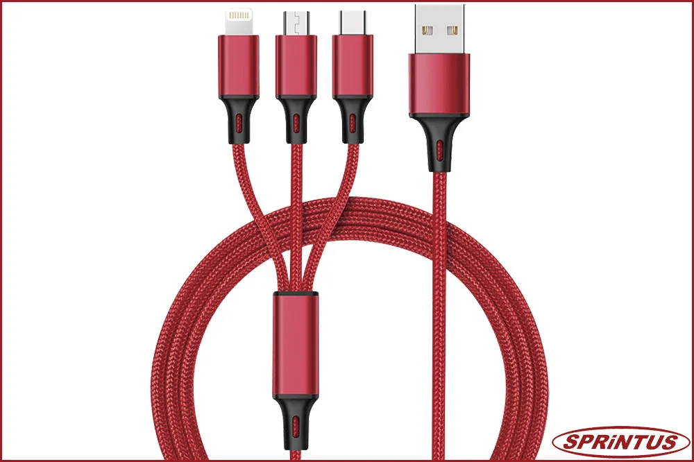 Sprintus 117123 3in1 Ladekabel zu ERA TEC und ERA PRO