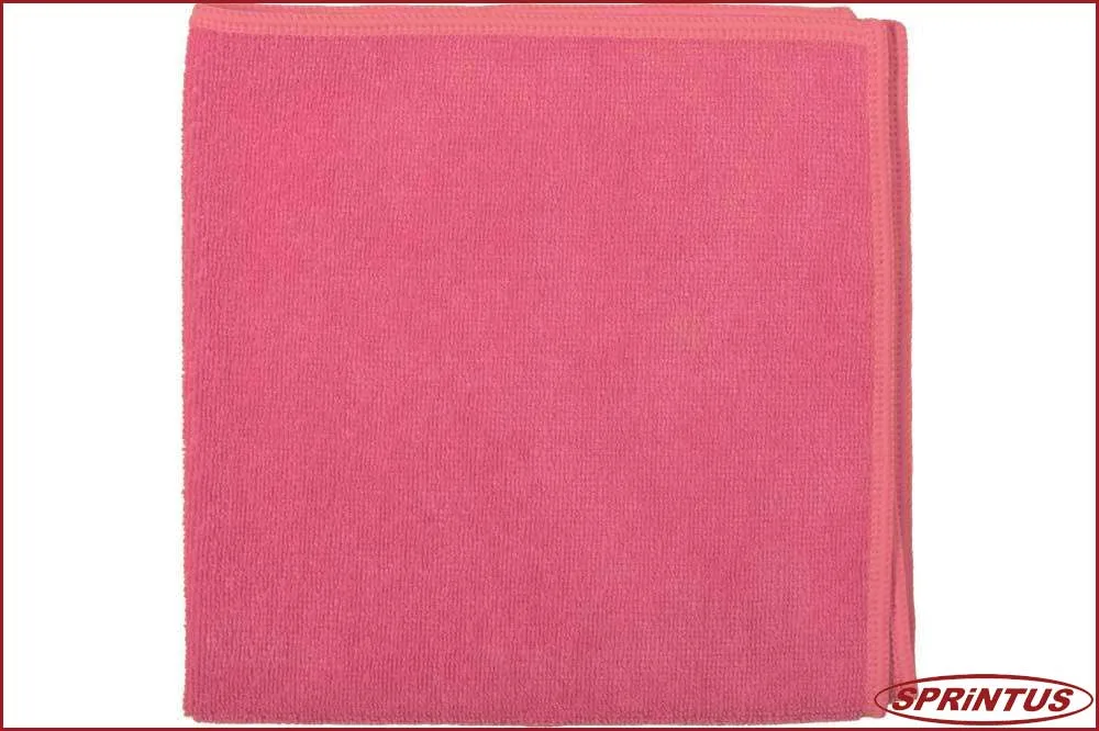 Sprintus 301241 Mikrofasertuch Rainbow PRO, 40 x 40 cm, rot