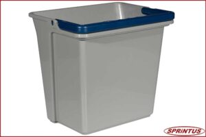 Sprintus 304013 Eimer, 5 Liter, grau mit blauem Henkel, zu Reinigungswagen