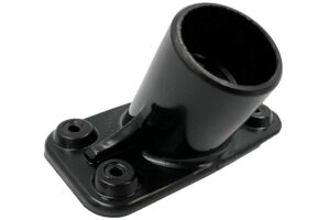 Streamline Bürstensockel 45° mit DIN-Gewinde, schwarz