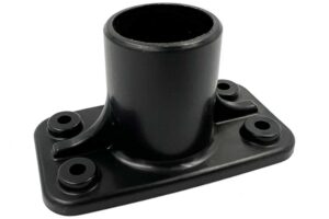 Streamline Bürstensockel 90° mit DIN-Gewinde, schwarz
