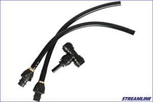 Streamline Twist & Lock 2 x Sprühdüsen mit Wasseranschluss-Adapter