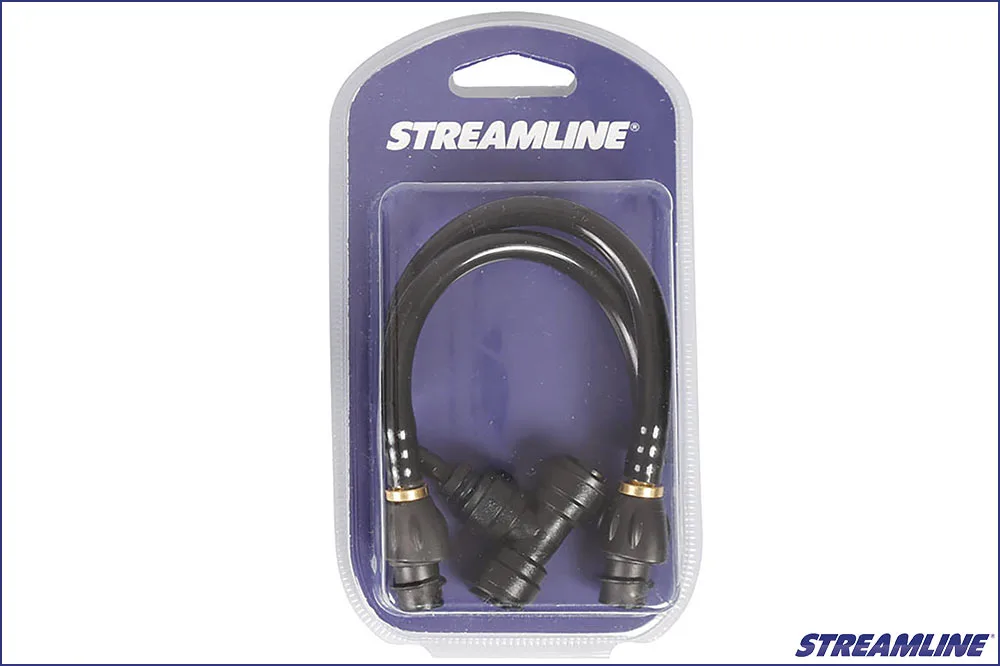 Streamline Twist & Lock 2 x Sprühdüsen mit Wasseranschluss-Adapter
