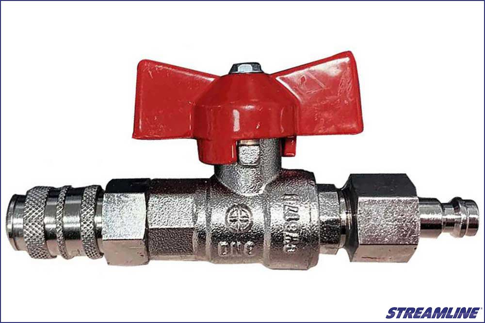 Streamline Wasserstopp-Kit mit Wasserhahn, Messing, mit Q21-Steckverbinder