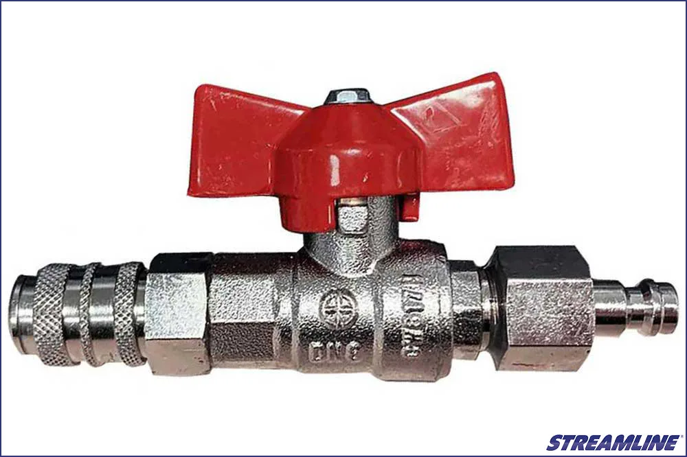 Streamline Wasserstopp-Kit mit Wasserhahn, Messing, mit Q21-Steckverbinder